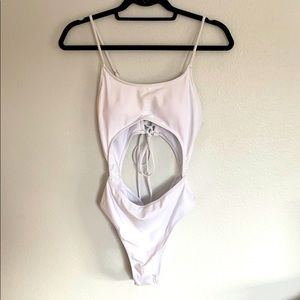 One piece cut out swimsuit